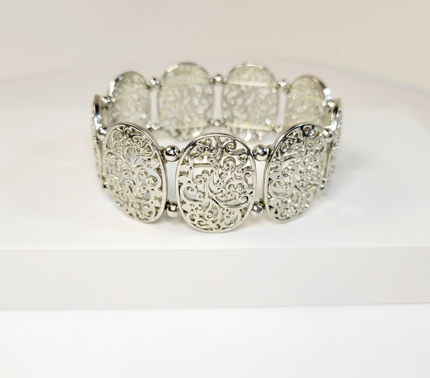 Filigree Silver Bracelet.