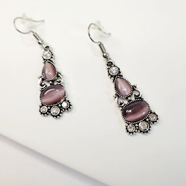 Purple Dream Drop Earrings.