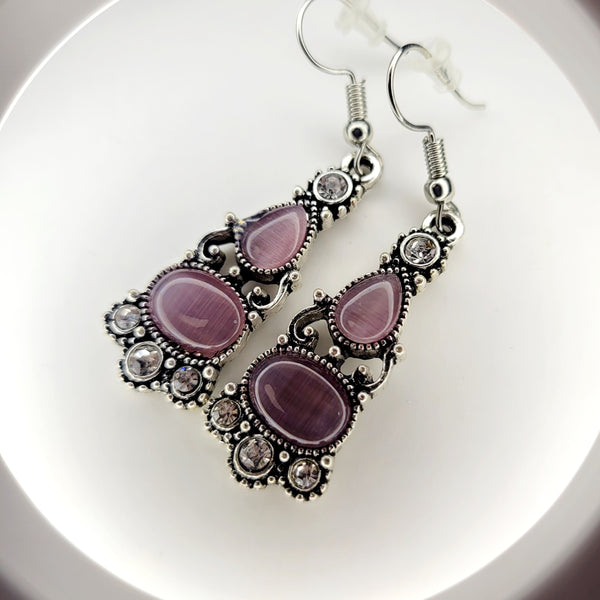 Purple Dream Drop Earrings.