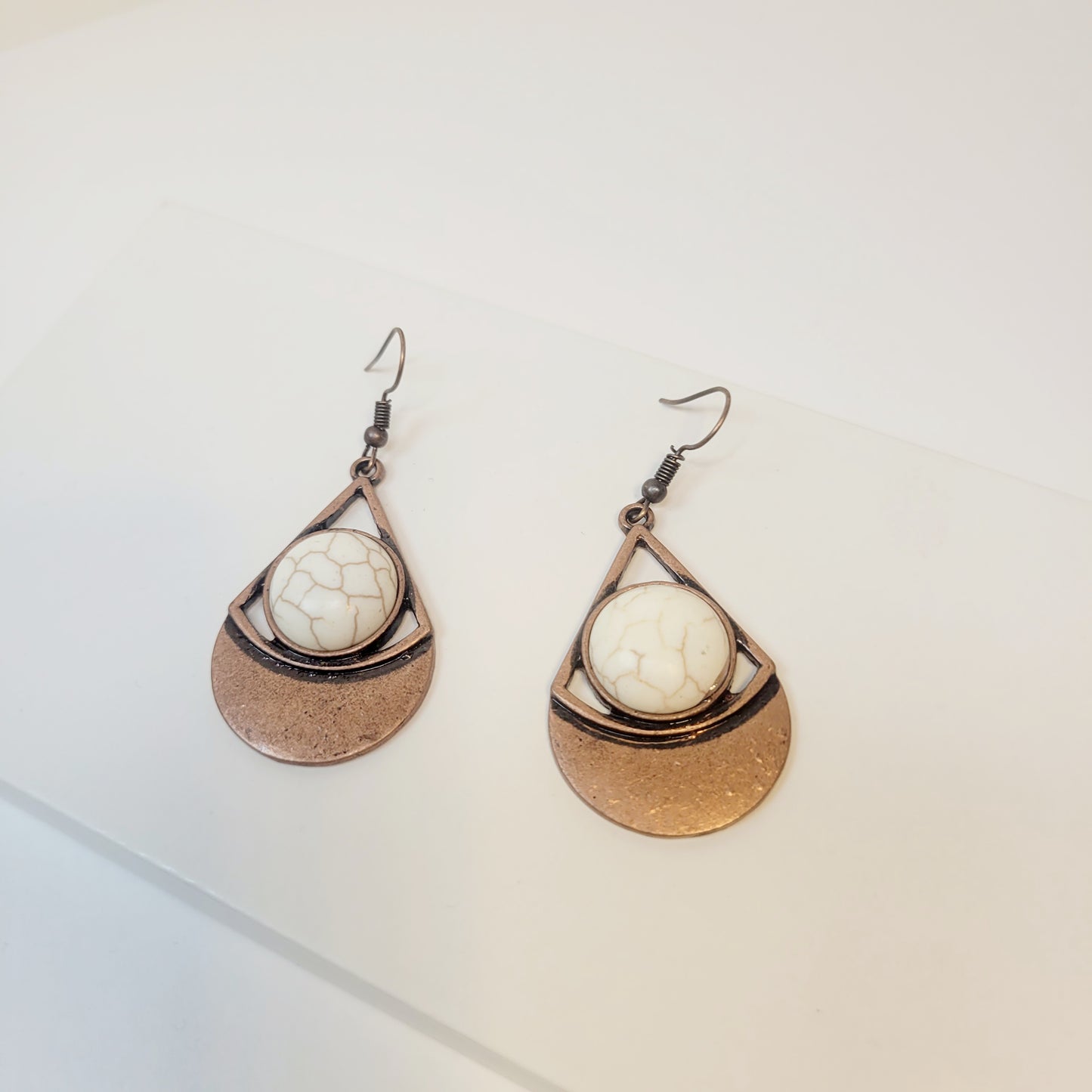 Marble Tear Drop Earrings
