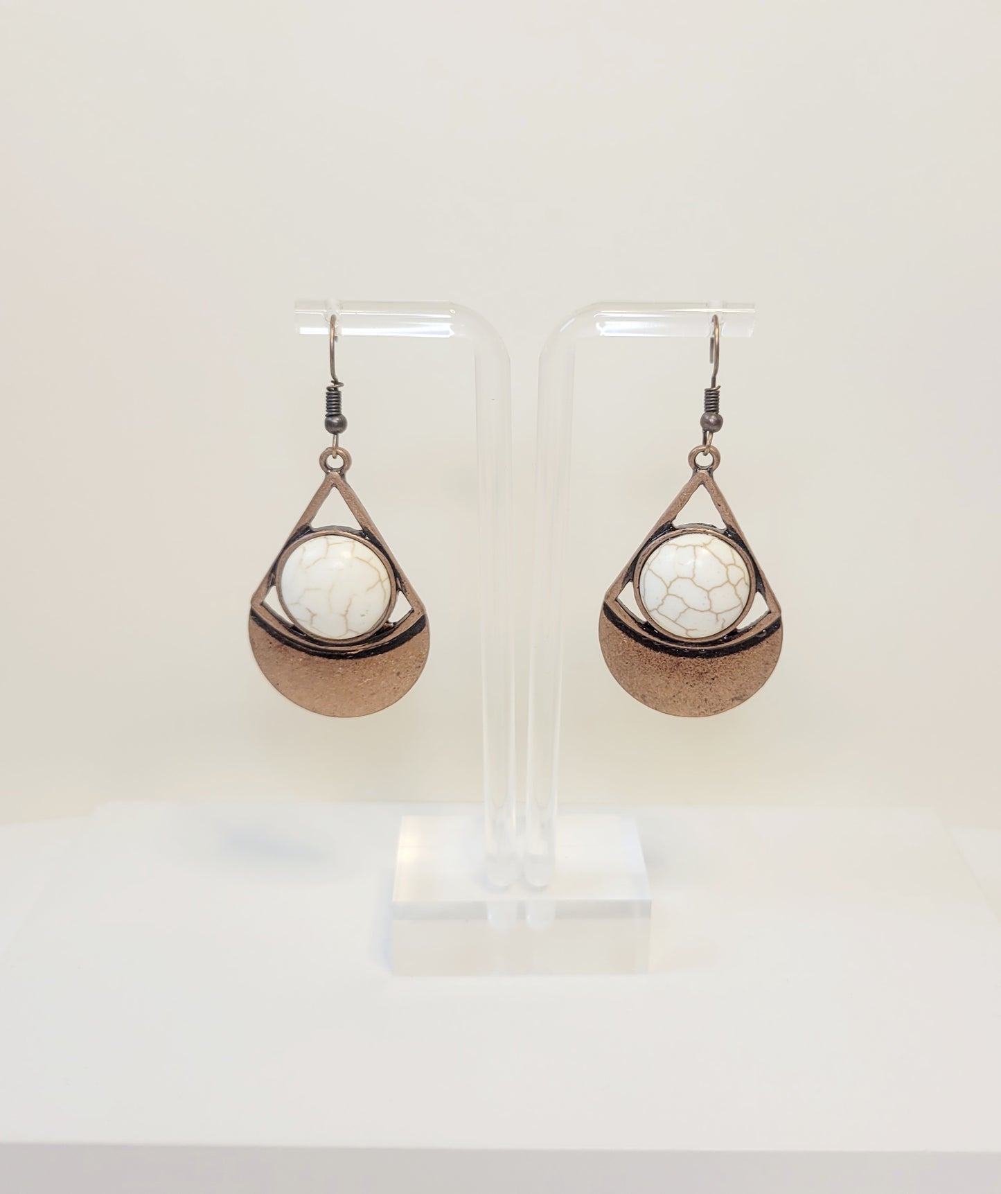 Marble Tear Drop Earrings