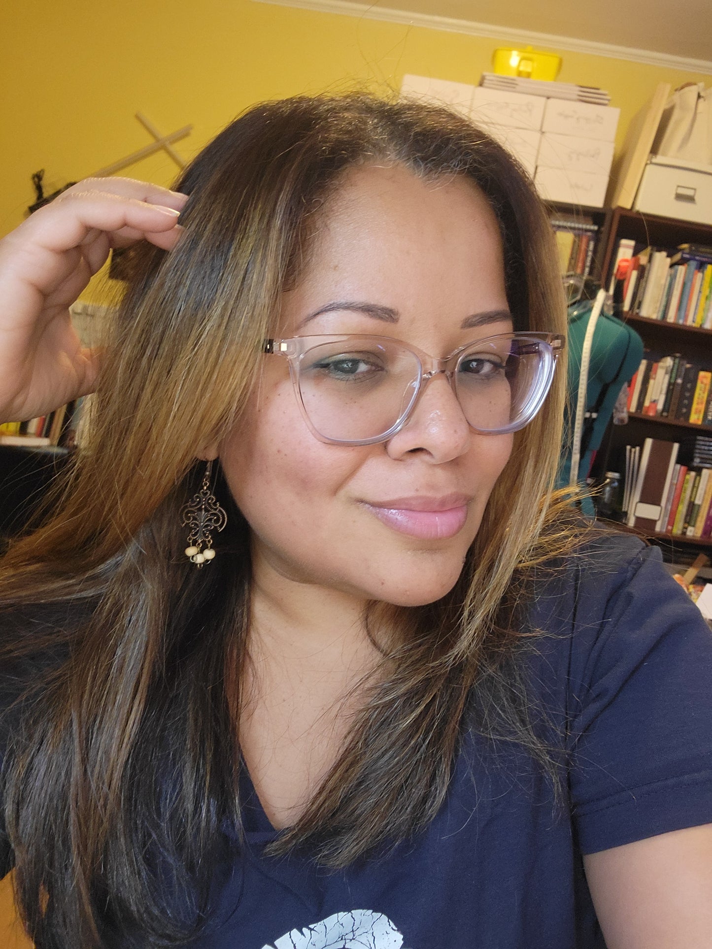 Filigree Style Bronze Earrings