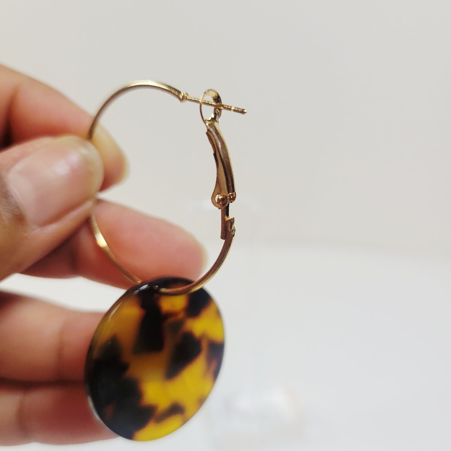 Carey Patterned Hoop Earrings