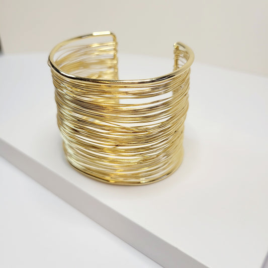 Simple Style Gold-toned Cuff