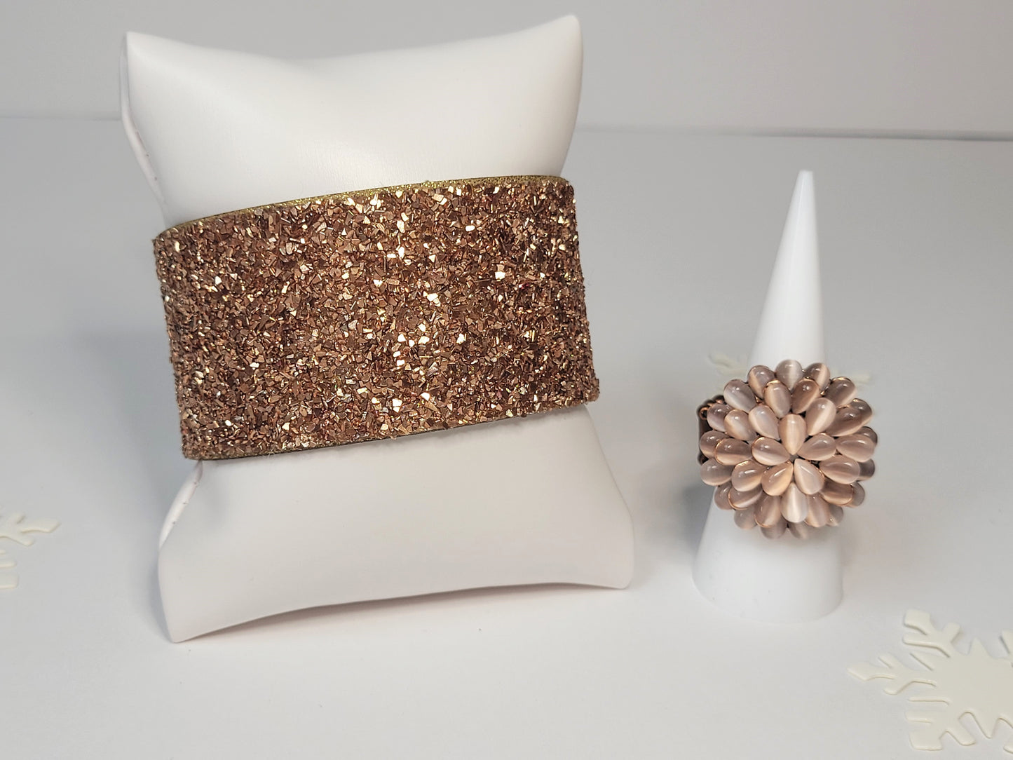 Golden Glitter Bracelet/Cuff