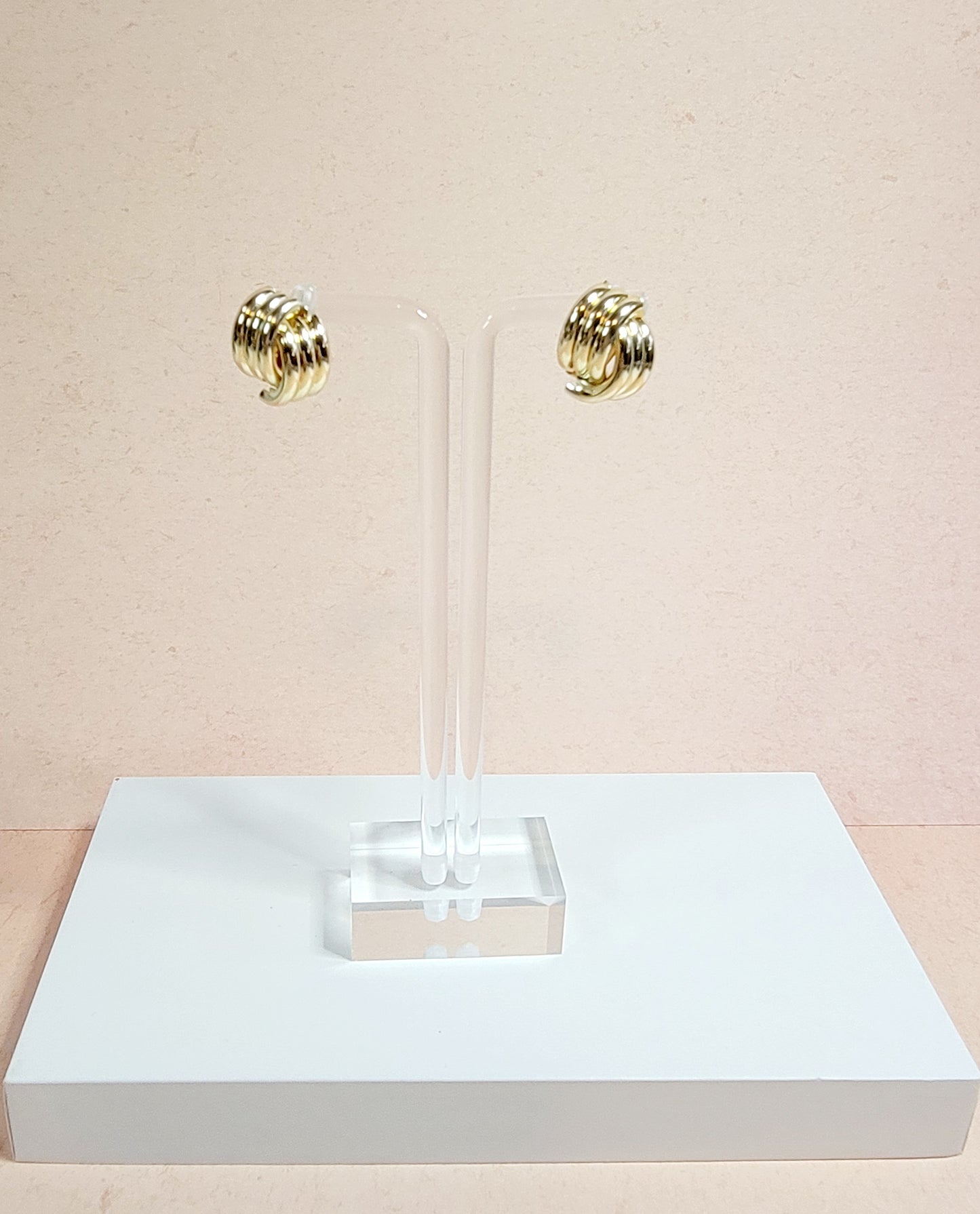 Knot Earrings. Silver or Gold.