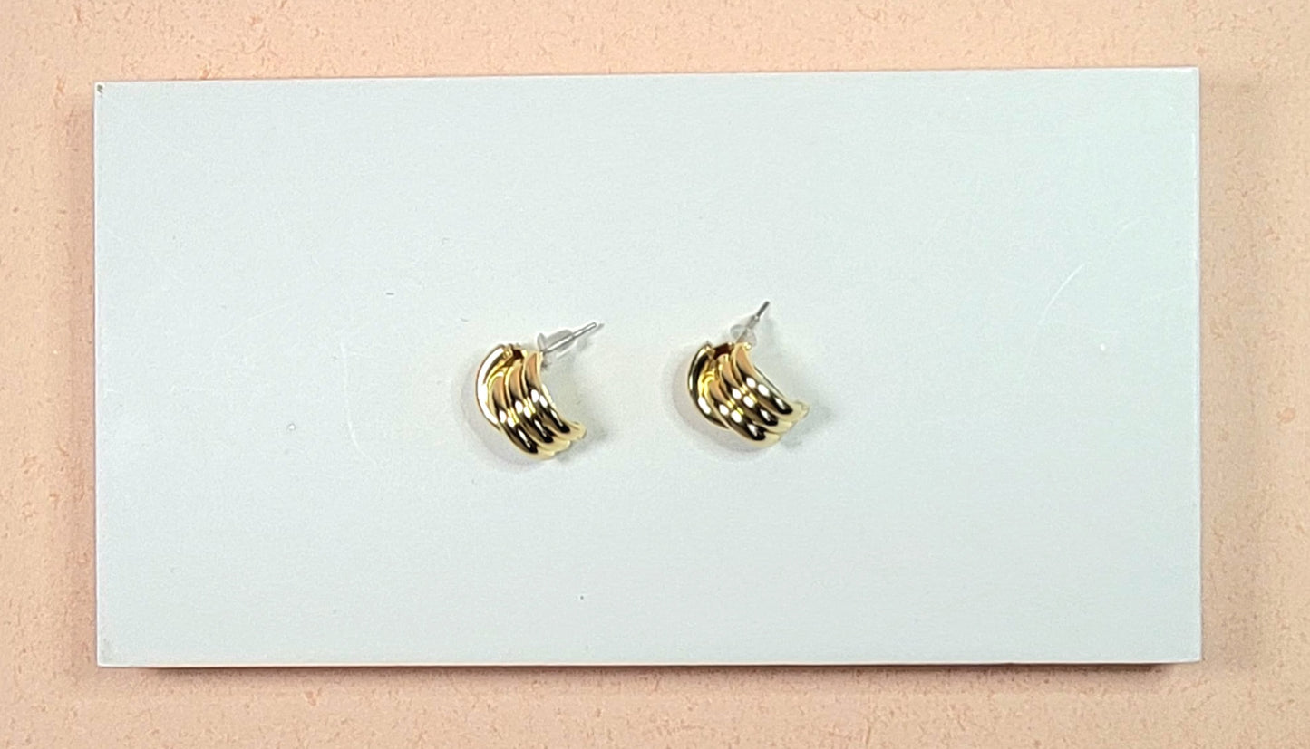 Knot Earrings. Silver or Gold.