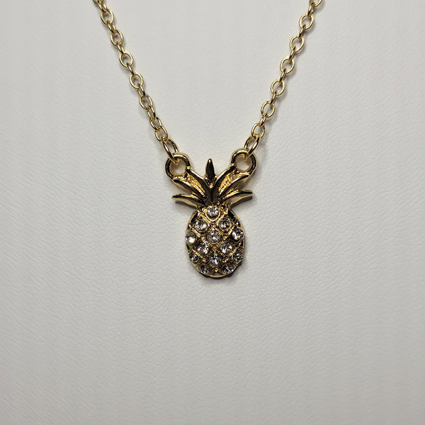 Pineapple Mini Pendant Necklace