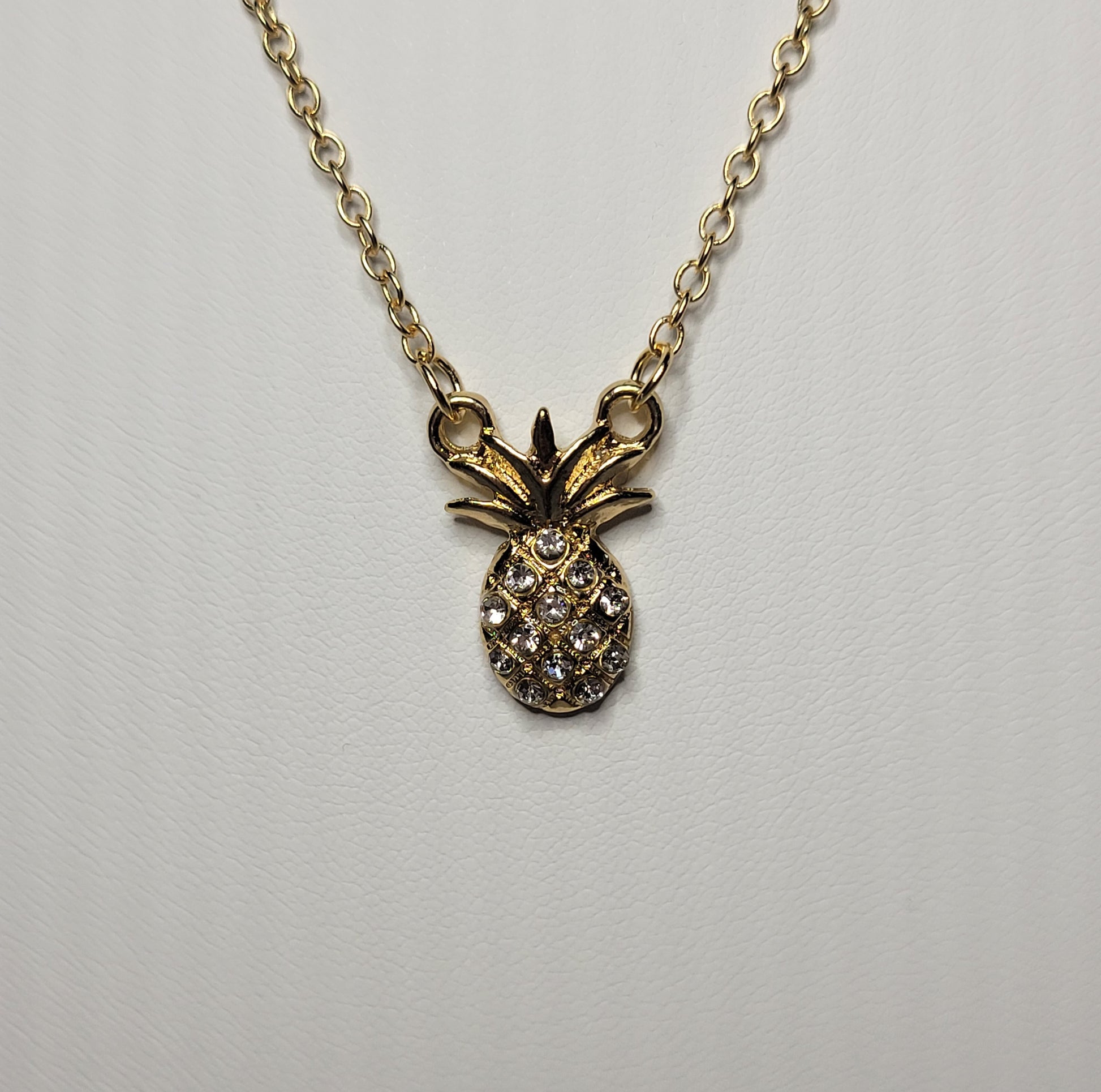 Pineapple Mini Pendant Necklace