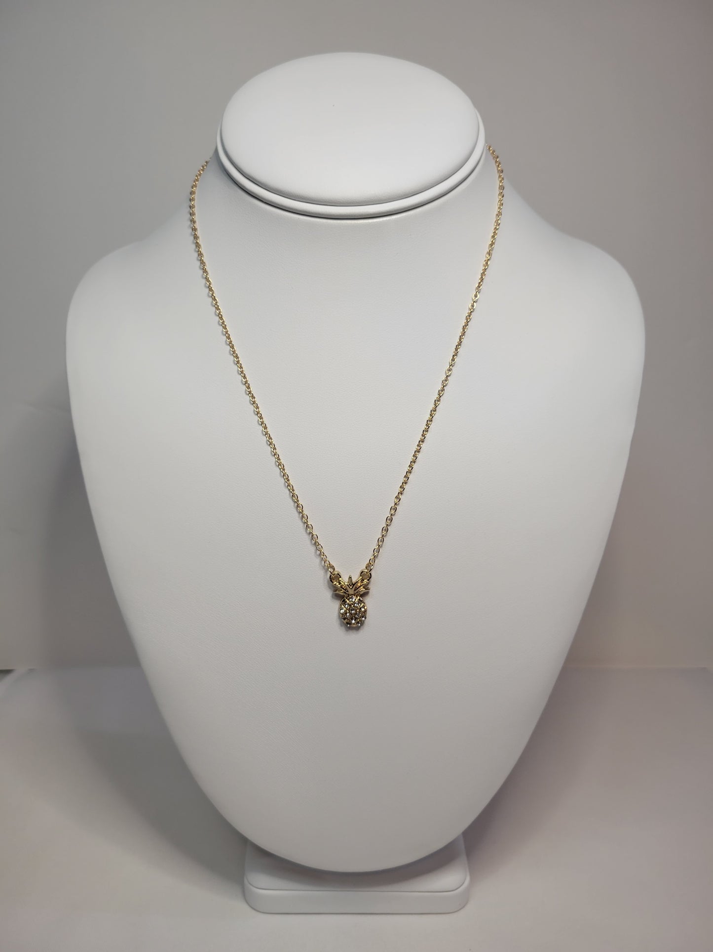 Pineapple Mini Pendant Necklace