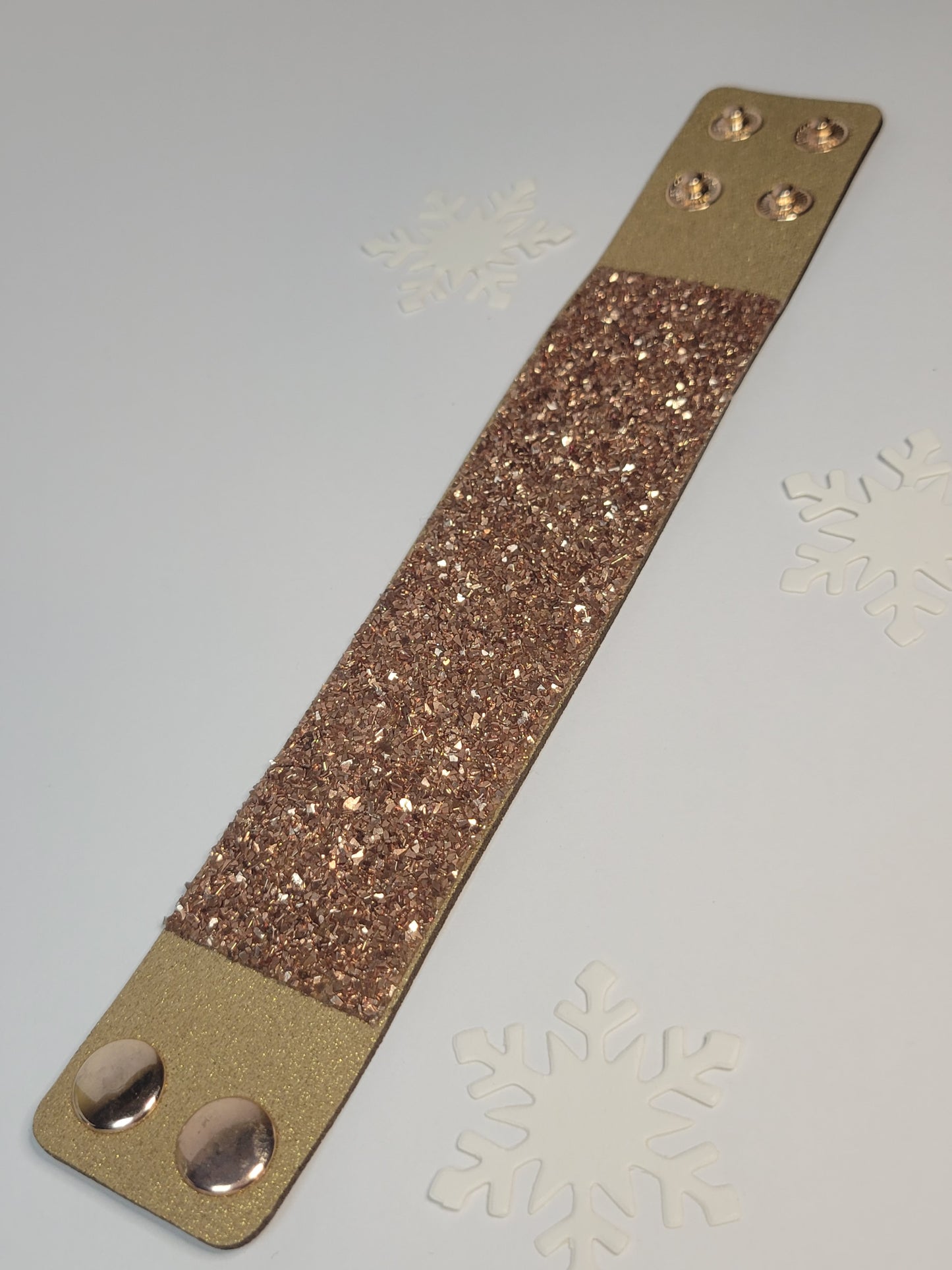 Golden Glitter Bracelet/Cuff