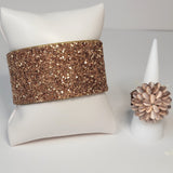 Golden Glitter Bracelet/Cuff